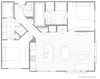 Lake Boone 2BR floor plan
